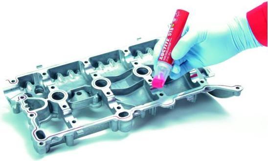 Actual product image Loctite Flange sealant 518 PEN medium strength (Red, 25 ml)