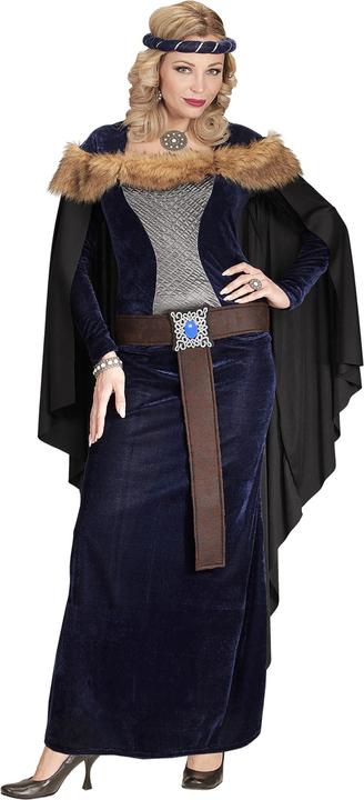 Immagine prodotto Widmann Mittelalter Prinzessinen Kleid mit Umhang, Gürtel, Kopfschmuck (XXL)