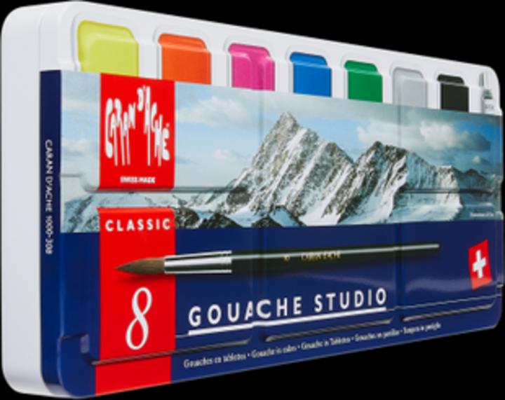 Actual product image Caran d'Ache Gouache Studio Tabletten Metallschachtel (Multicoloured)