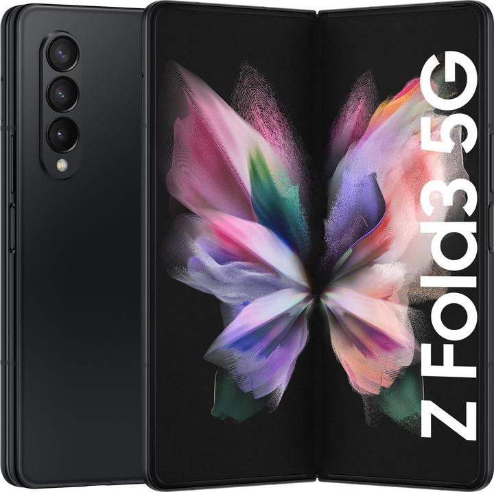 Productafbeelding Samsung Galaxy Z Fold3 5G EU (512 GB, Fantoom Zwart, 7.60", SIM + eSIM, 12 Mpx, 5G)