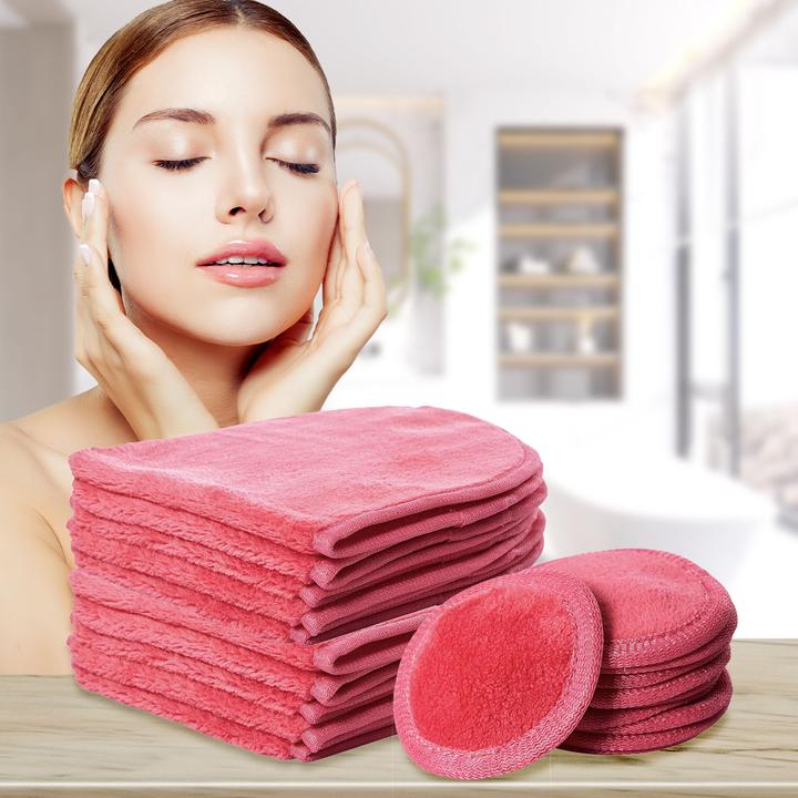 Actual product image Casativo Cosmetic wipes, set of 10, oval, and cosmetic pads, set of 10, round