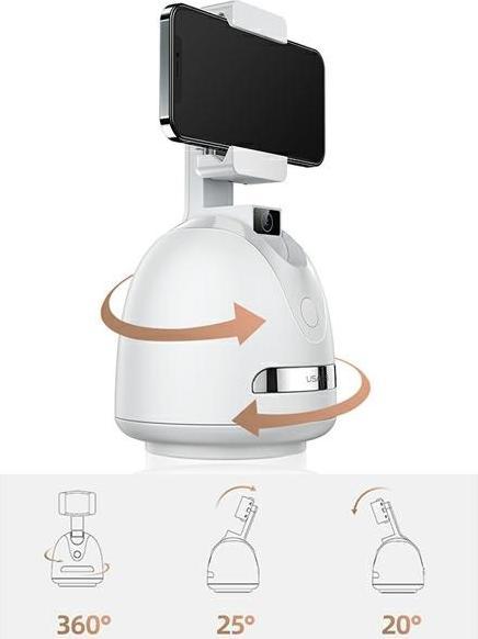 Image du produit Usams Support de suivi de visage intelligent - Blanc