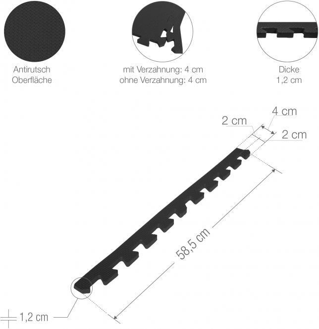 Image du produit Gorilla Sports Tapis de protection Pièces d'extrémité (1.20 cm)