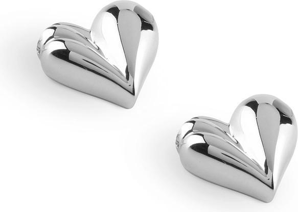 Actual product image Guess 10MM FLUID HEART STUDS earrings (Silver 925)