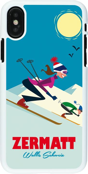 Produktbild PhoneLook Hülle weiss Zermatt Ski Downhill (Apple iPhone XS, Apple iPhone X)