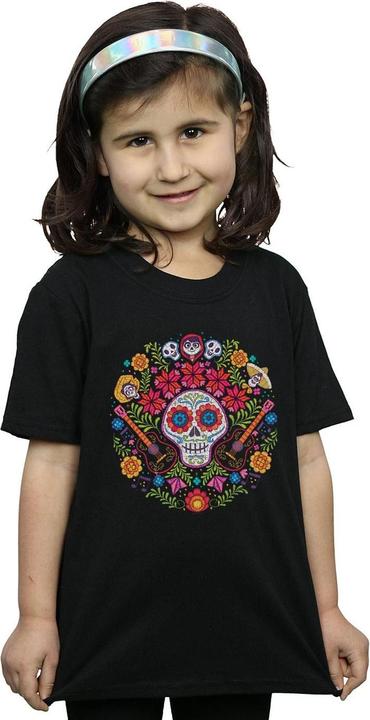 Immagine prodotto Disney Coco Embroidered Skull Print Maglietta Ragazze (128)