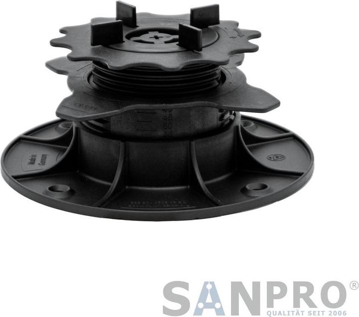 Actual product image Sanpro Pedestals? height-adjustable for terrace slabs & quick-release fastener 35-75 mm