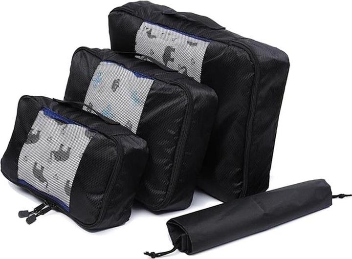 JTI Organisationsset aus Mesh, 3-teilig - Schwarz