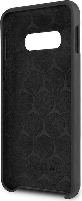 Image du produit Mercedes-Benz Backcover Housse de protection Samsung Galaxy S10 - Noir avec logo Mercedes métal (Samsung Galaxy S10)