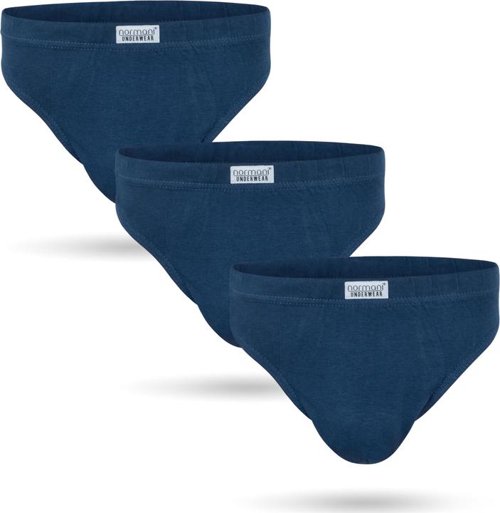 Image du produit Normani Slip 3 pièces pour homme fabriqué en 100% coton (S, M, L, XL, XXL, 3XL, 4XL, Lot de 3)