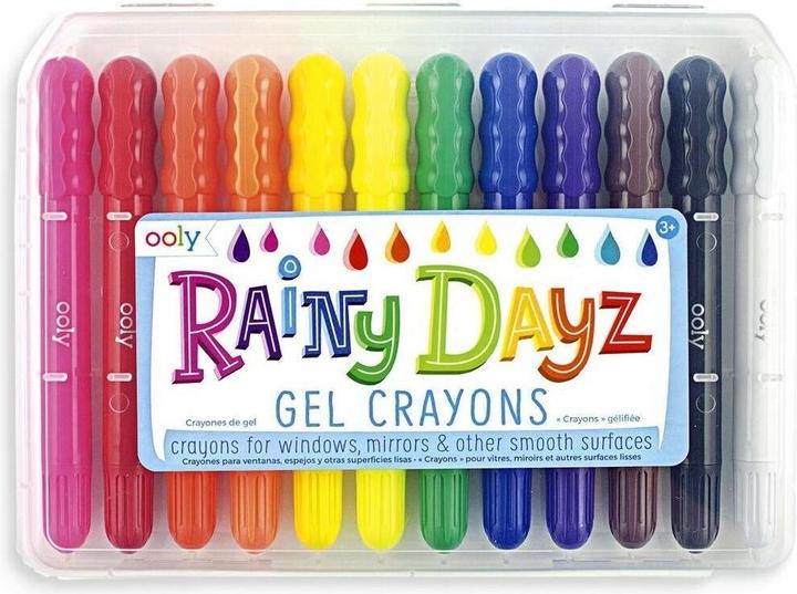 Ooly International Arrivals Rainy Dayz Gel Crayons (Multicoloured, 12 x)