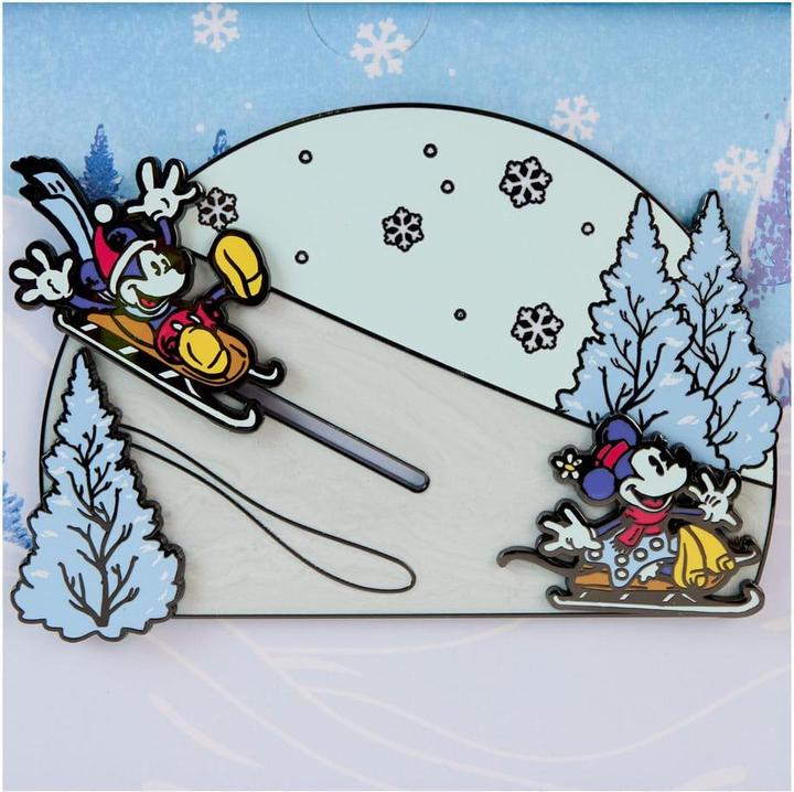 Produktbild Loungefly Disney by Ansteck-Pins Mickey and friends Winter Wonderland 3" Limited Edition 8 cm