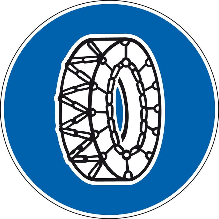 Actual product image Moravia Regulatory signal 2.48, R2, snow chains obligatory