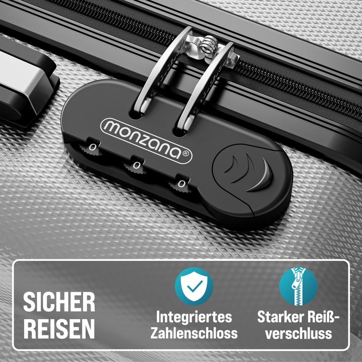 Produktbild Monzana Hartschalenkoffer mit Zubehör 3er Set