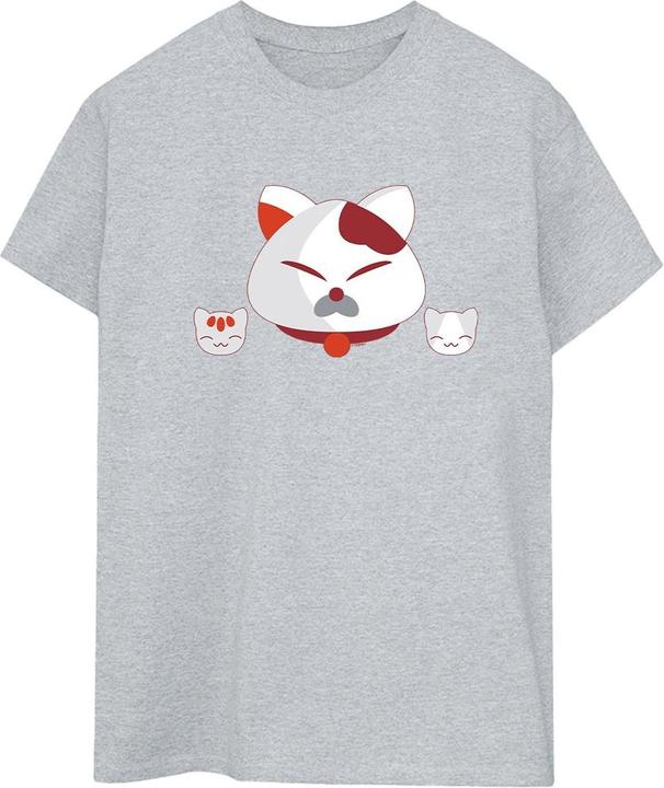 Actual product image Disney Womens/Ladies Big Hero 6 Baymax Kitten Heads Cotton Boyfriend T-Shirt (XL)