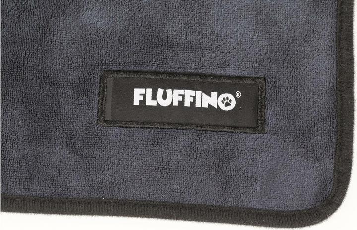 Immagine prodotto Fluffino Accappatoio Beige / Blu, M (M, Accappatoio per cani)