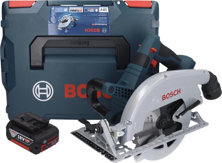 Produktbild Bosch Professional Bosch GKS 18V-70 L Akku KreissÃ¤ge 18 V Brushless 190 mm BITURBO + 1x Akku 5,0 Ah + L-Boxx - ohne L