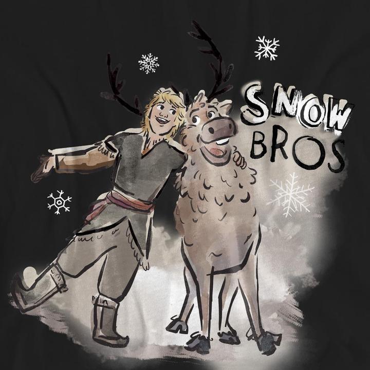 Immagine prodotto Disney Frozen Snow Bros Maglietta Kristoff Sven Adulto Unisex (L)
