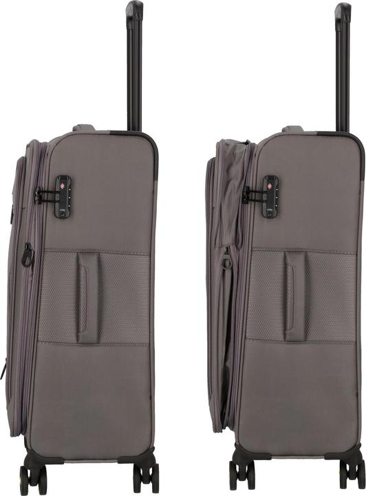 Actual product image D&N Travel Line 9704 4-wheel suitcase set, 3-piece with stretch fold (220 l, XL (from 140l))