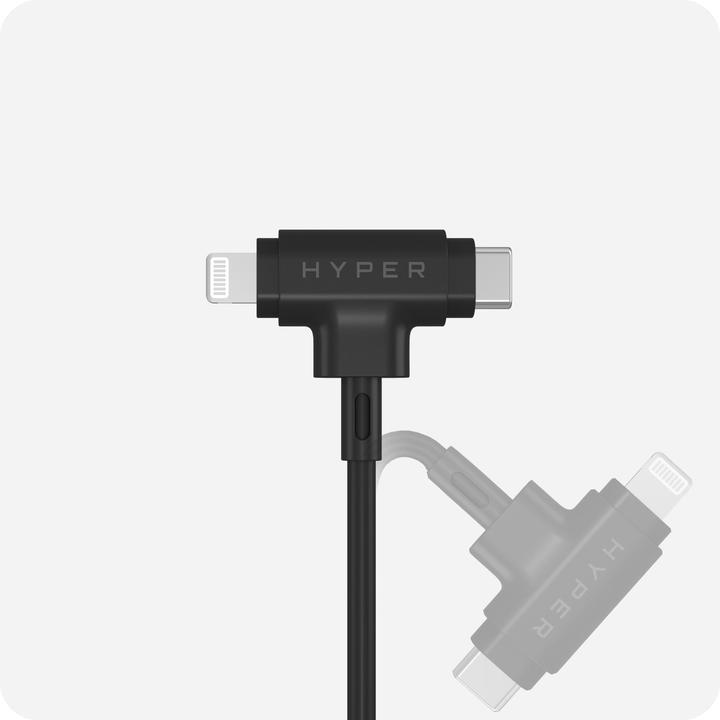Actual product image Targus HyperJuice Silicone USBC/Lightning60W BK (1.50 m, USB 2.0)