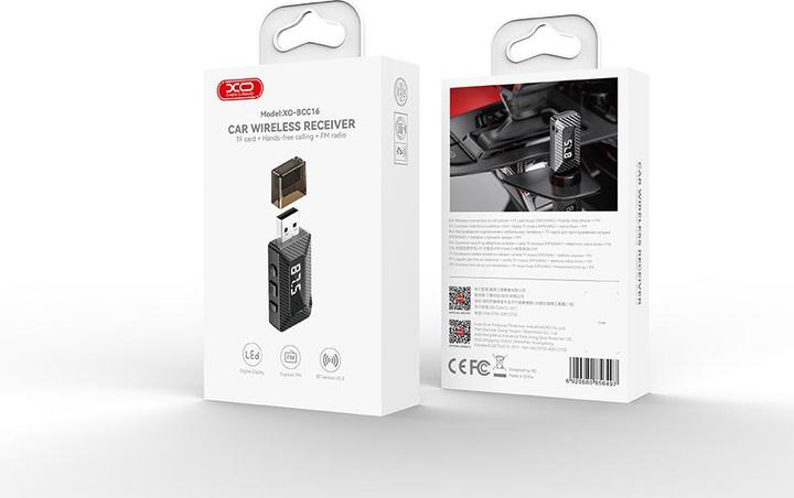 Produktbild xO Transmitter FM BCC16 Bluetooth MP3 schwarz