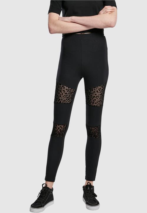 Immagine prodotto Urban Classics Leggings da donna con inserto in pizzo Flock (XL)