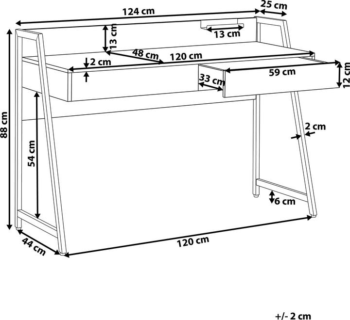 Produktbild Beliani Harwich (120 x 48 cm)