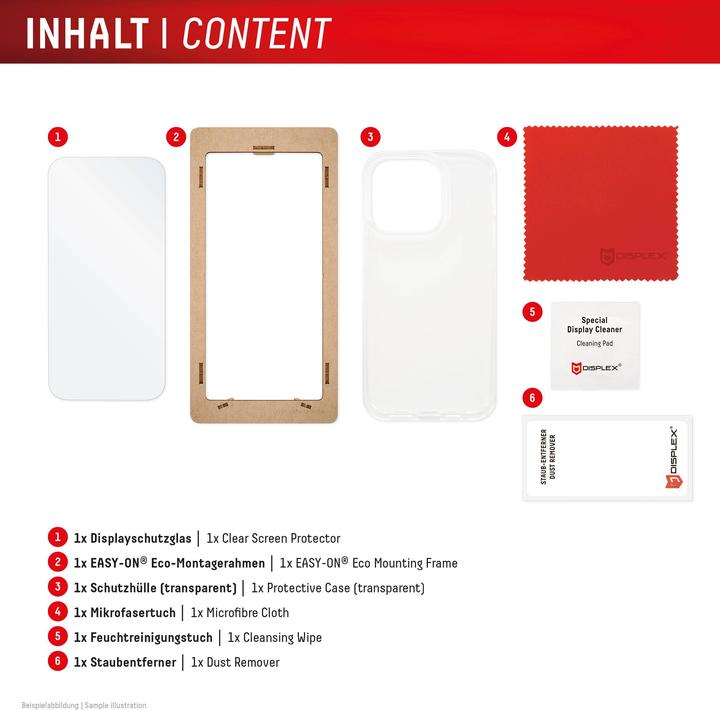 Produktbild Displex Real Glass, 2D Panzerglas + Handyhülle (1 Stück, Samsung Galaxy S24+, Samsung Galaxy S25+)