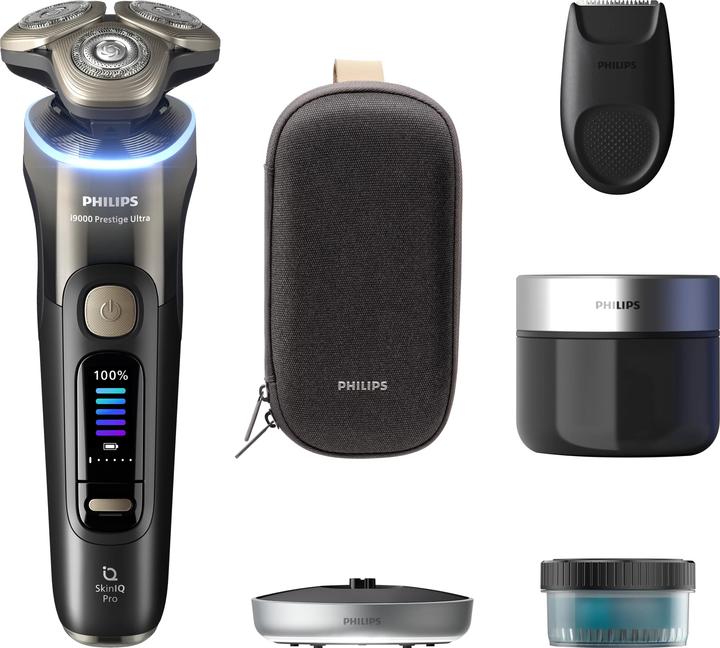 Philips i9000 Prestige Ultra XP9405/31 Elektrischer Nass- & Trockenrasierer mit SkinIQ Pro