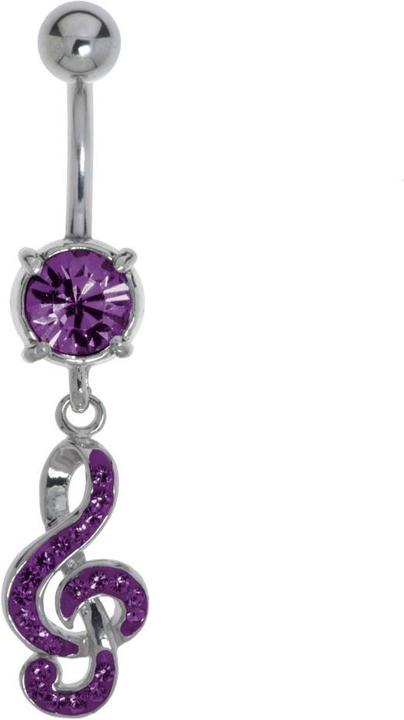 Immagine prodotto Bijouteria Piercing ventre (Acciaio chirurgico 316L, Ottone rodiato in ottone rodiato, Vetro (di orologio))