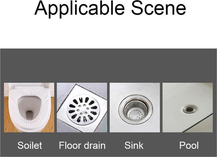 Produktbild König Design Abflussreiniger Rohrbürste Abflussfrei Rohr Abfluss Siphon Bürste Spirale Haare (1 Stk.)