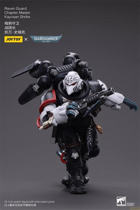 Image du produit Joy Toy Warhammer 40k figurine 1/18 Raven Guard Chapter Master Kayvaan Shrike 12 cm