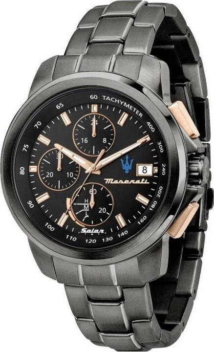 Maserati Solar Armbanduhr R8873645008 Grau Gehäusematerial=Edelstahl Material (
