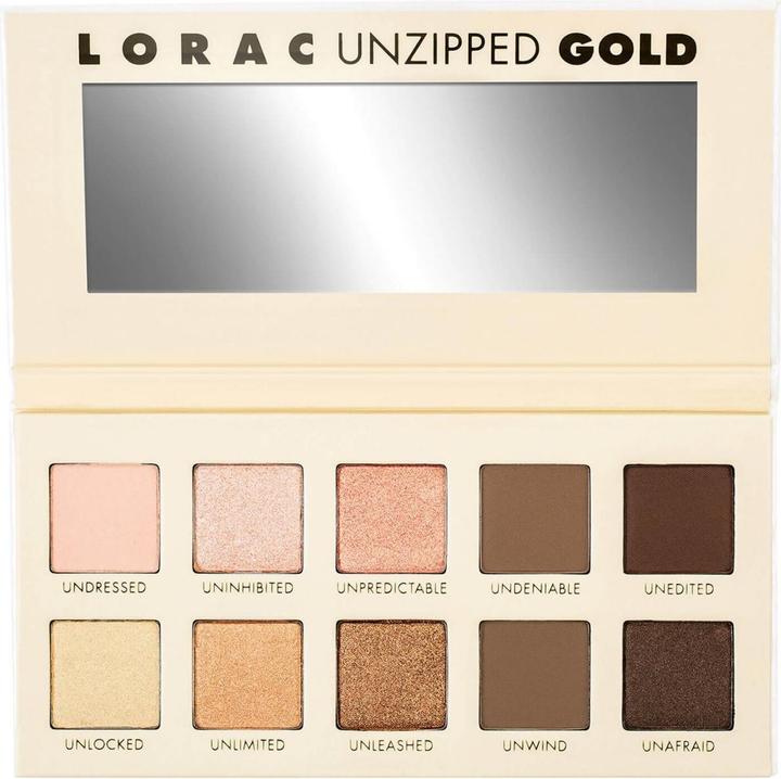 Produktbild Lorac Unzipped Gold Eye Shadow Palette With Mini Behind the Scenes Eye Primer (Gold)