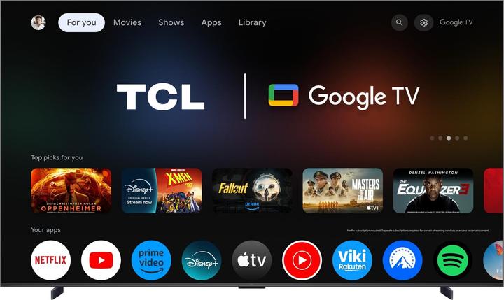 Actual product image TCL 98C6K (98", QLED, Mini-LED, 4K, 2025)