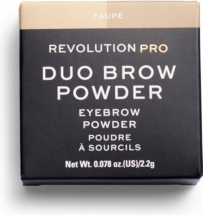 Actual product image Makeup Revolution Revolution Pro Duo Eyebrow Powder Dark Brown