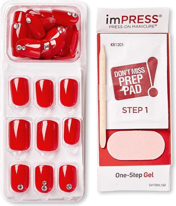 Image du produit KISS Set d'ongles artificiels Kill Heals 30 pièces (Ongles artificiels, Rouge)