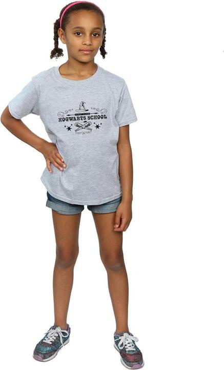 Actual product image Girls Hogwarts First Year Cotton T-Shirt (140, 146)