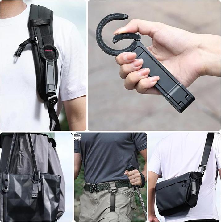 Produktbild Ulanzi MA30 Carabiner Mounted Phone Tripod(Dark Gray)