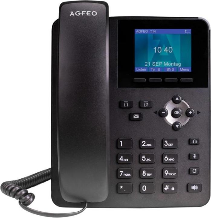 Image du produit Agfeo T 14 - Téléphone VoIP - SIP - 2 lignes
