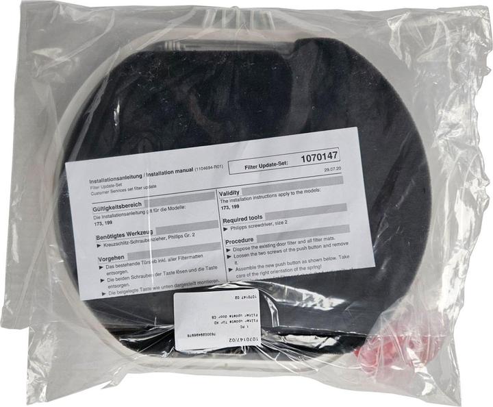 Image du produit V-Zug Filter update Tür KD 1070147 - Unimatic Trockner