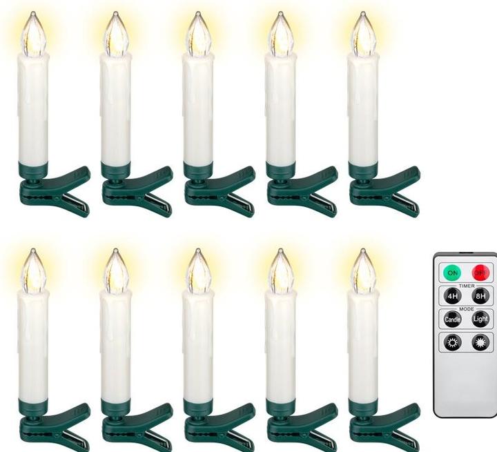 Produktbild Goobay 10 kabellose LED-Weihnachtsbaumkerzen (10 x)