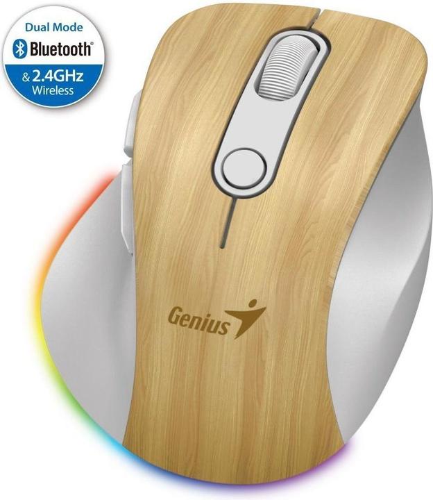 Image du produit Genius Ergo 9000S Pro Wireless Bluetooth Mauskiefernholz (Sans fil)