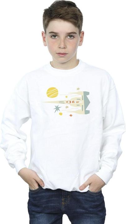 Actual product image Star Wars Boys The Mandalorian Cutout Ship Sweatshirt (140, 146)