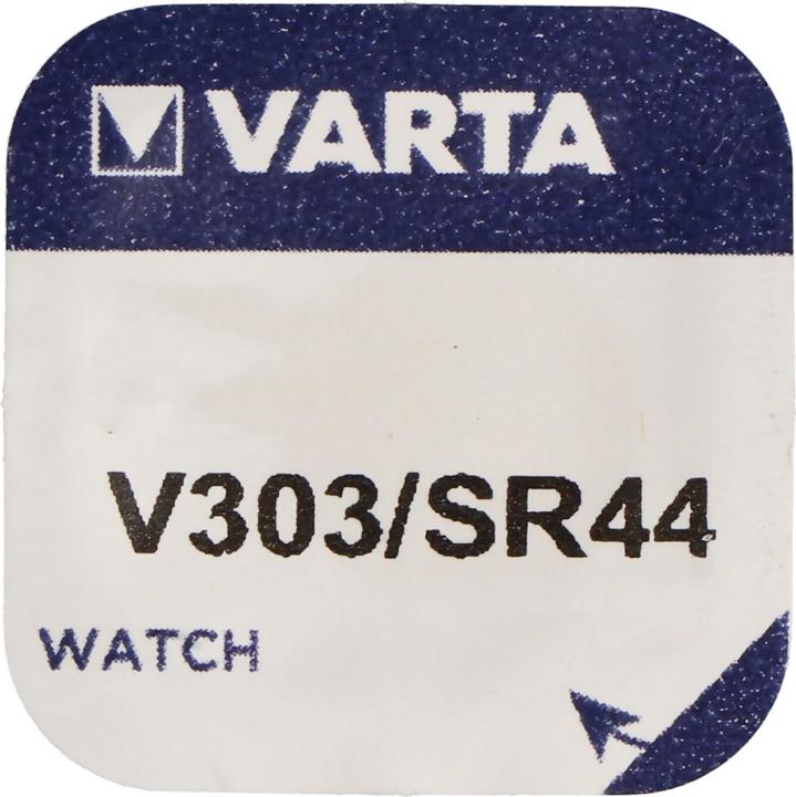 Produktbild Varta 303, V303, SR44, SR44SW Knopfzelle für Uhren etc. (1 Stk., 28L)