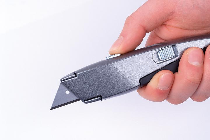Produktbild wolfcraft Trapezklingen-Messer mit einziehbarer Klinge (Cutter)