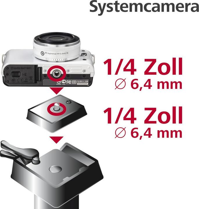 Produktbild Hama Click II (Stativ Schnellwechselplatte)