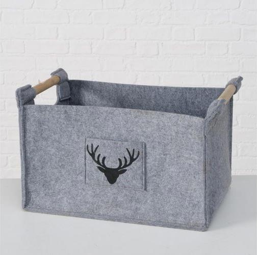 Produktbild Boltze Home Aufbewahrungskorb Karly 3er Set, Grau (3 x, 50 x 35 x 31.5 cm)