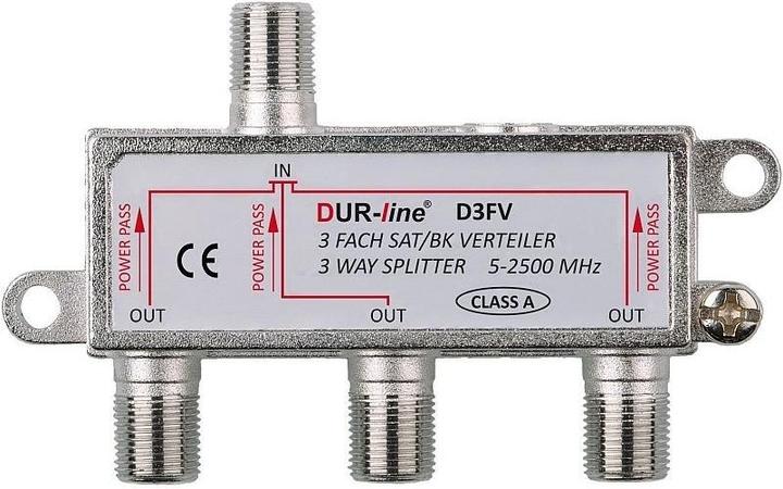 Immagine prodotto Dur-Line D3FV, distributore BK-SAT a 3 vie, compatibile con Unicable (Morsettiere)