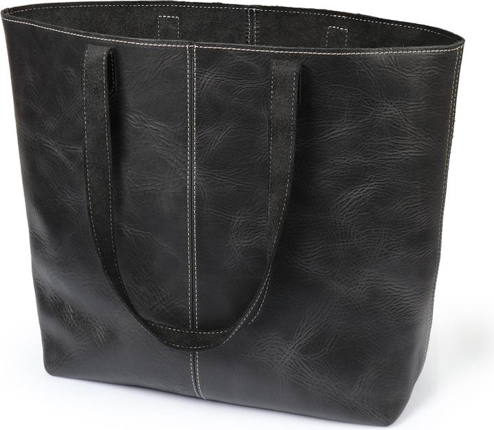Produktbild Only-Bags.Store Ledertasche, handgefertigte, langlebige und qualitativ hochwertige Laptop-Schultertasche, Tasche